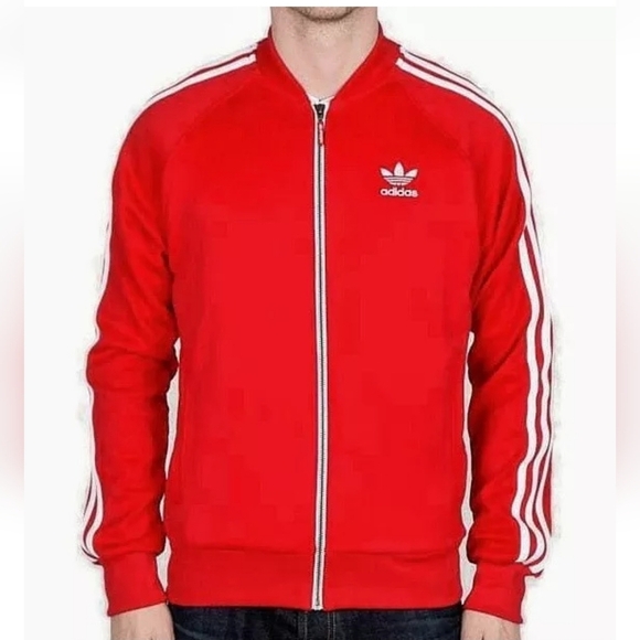 Adidas Originals MEN'SSSTTRACKJACKETREDMFG 2014RAREAA0156 size 2XL